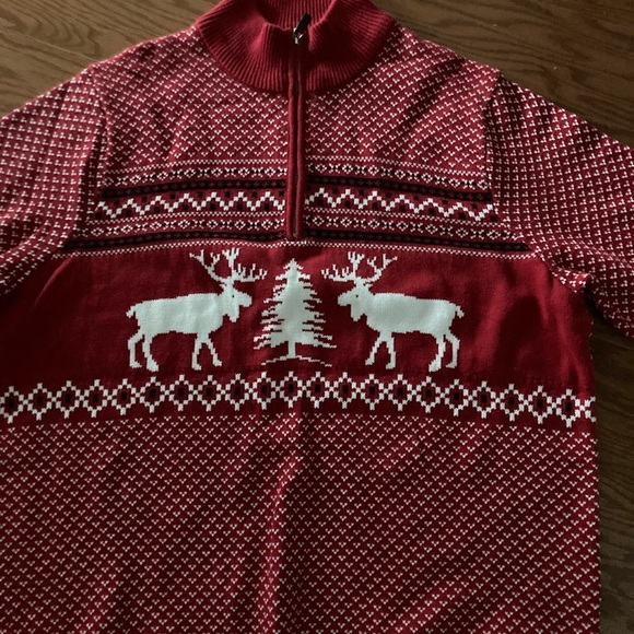 The Foundry Supply Co. Other - Vintage  Fair Isle Moose Northern Sweater Tree Size 2X